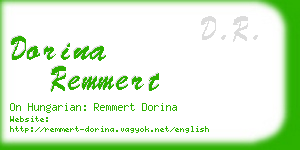 dorina remmert business card